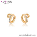 96889 xuping 18kgold color plateado aro niños pendientes joyería